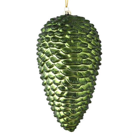 Matte Moss Green Pinecone Ornament - My Christmas