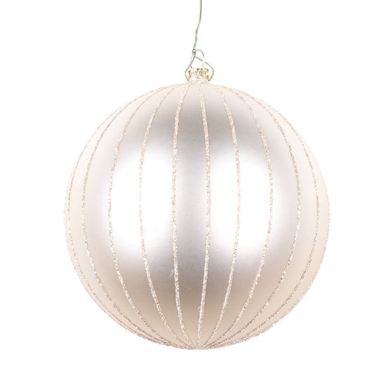 Matte Oat Glitter Bauble - My Christmas
