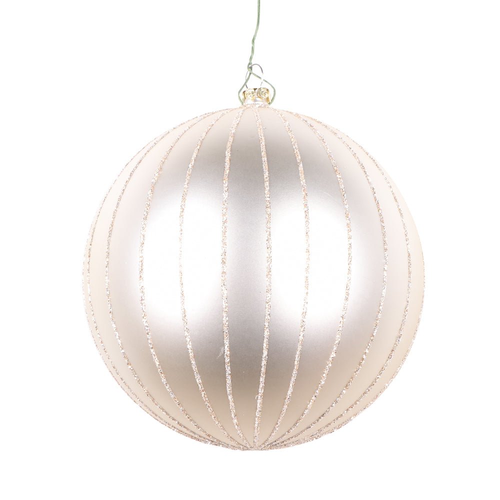 Matte Oat Glitter Bauble - My Christmas