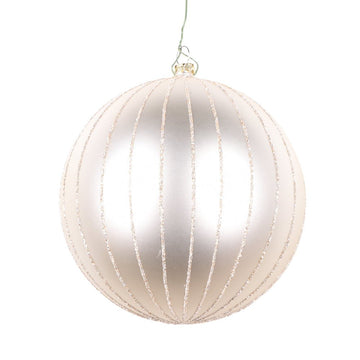 Matte Oat Glitter Bauble - My Christmas