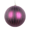 Matte Plum Glitter Bauble - My Christmas