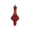 Matte Red Embellished Chandelier Finial - My Christmas