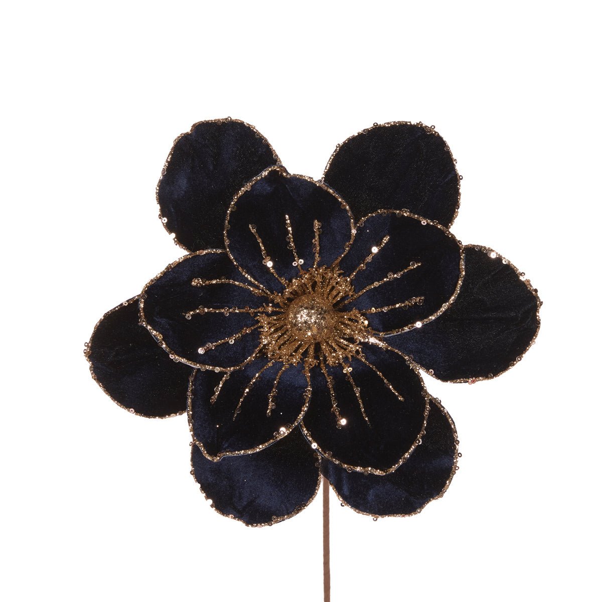 Medium Midnight Blue Velour Magnolia - My Christmas