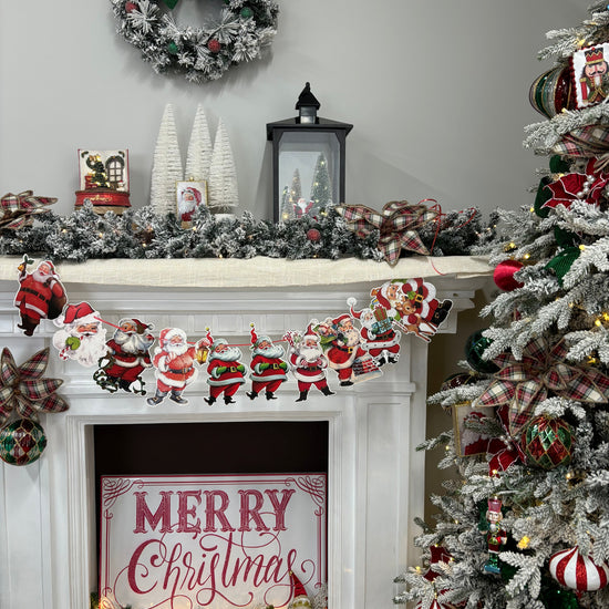 Memory Lane Santa Banner - My Christmas