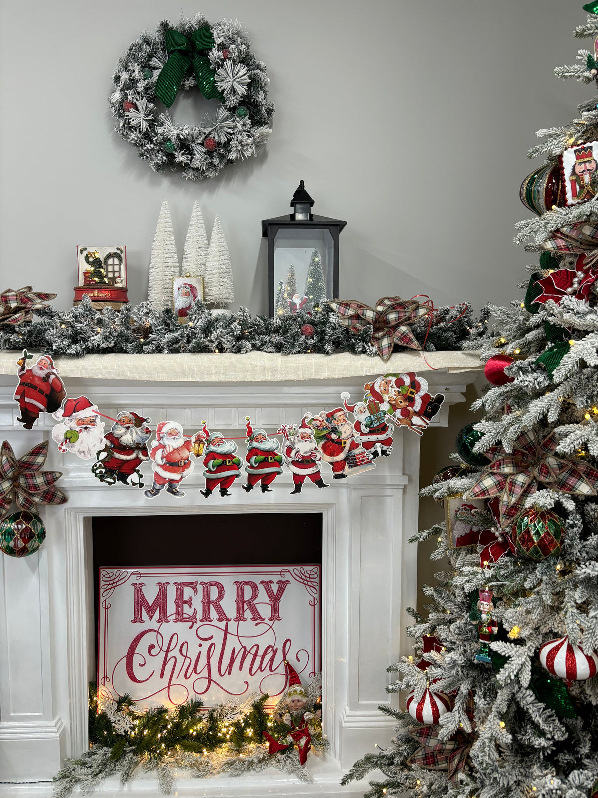 Memory Lane Santa Banner - My Christmas