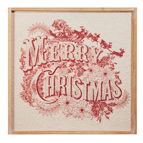 Merry Christmas Vintage Wall Art - My Christmas
