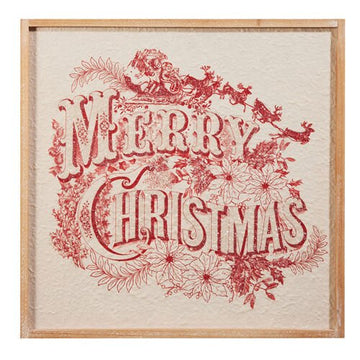 Merry Christmas Vintage Wall Art - My Christmas