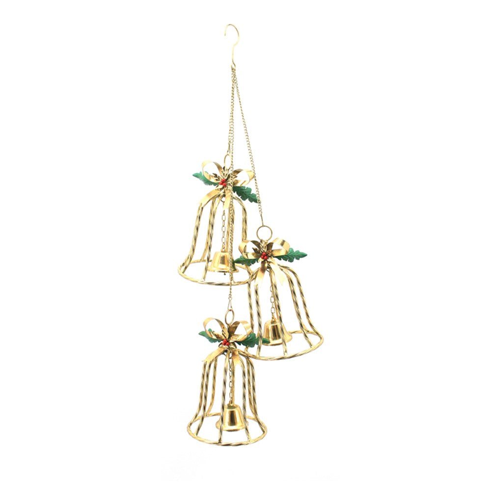 Metal Gold Bell Silhouette - Set of 3 - My Christmas