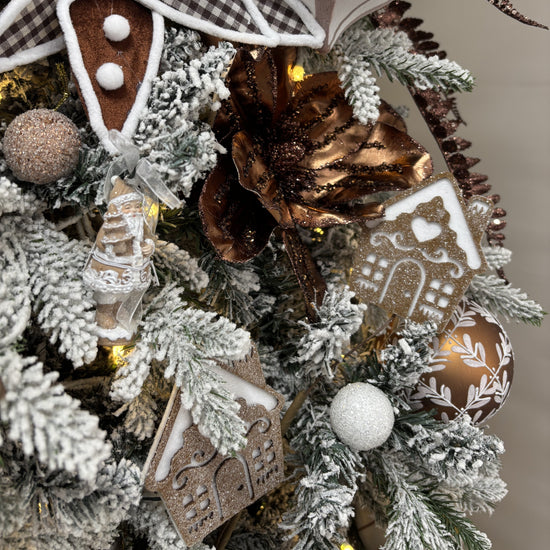 Metallic Copper Magnolia with Chocolate Details - My Christmas