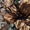 Metallic Copper Magnolia with Chocolate Details - My Christmas