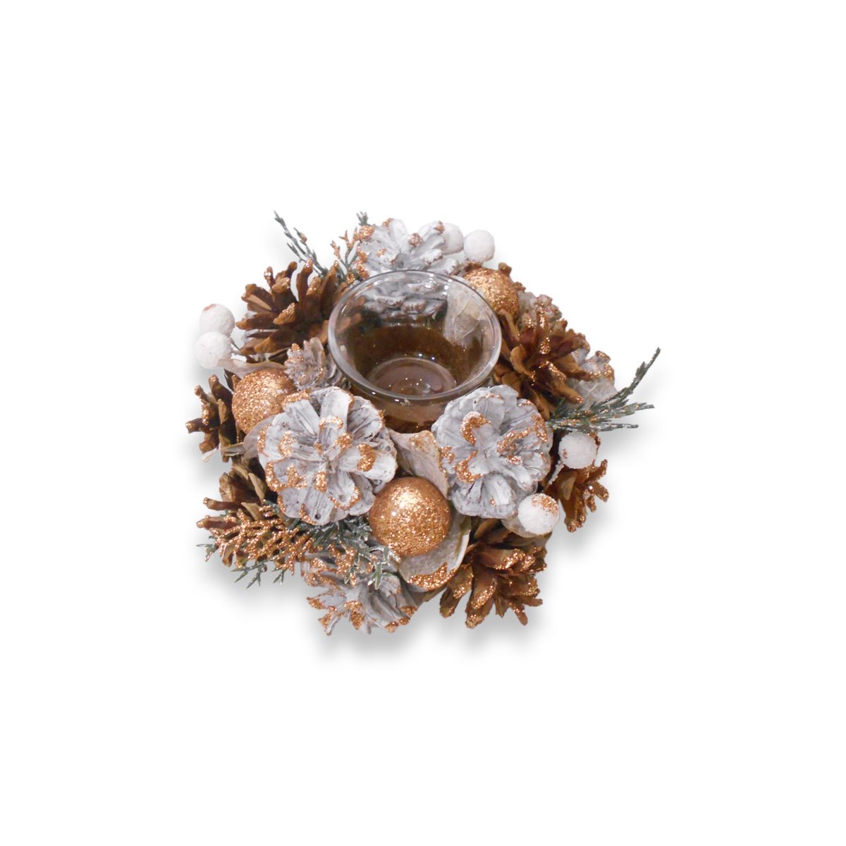 Metallic Woodland T-Light - My Christmas
