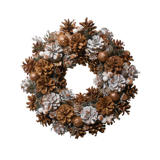 Metallic Woodland Wreath - My Christmas