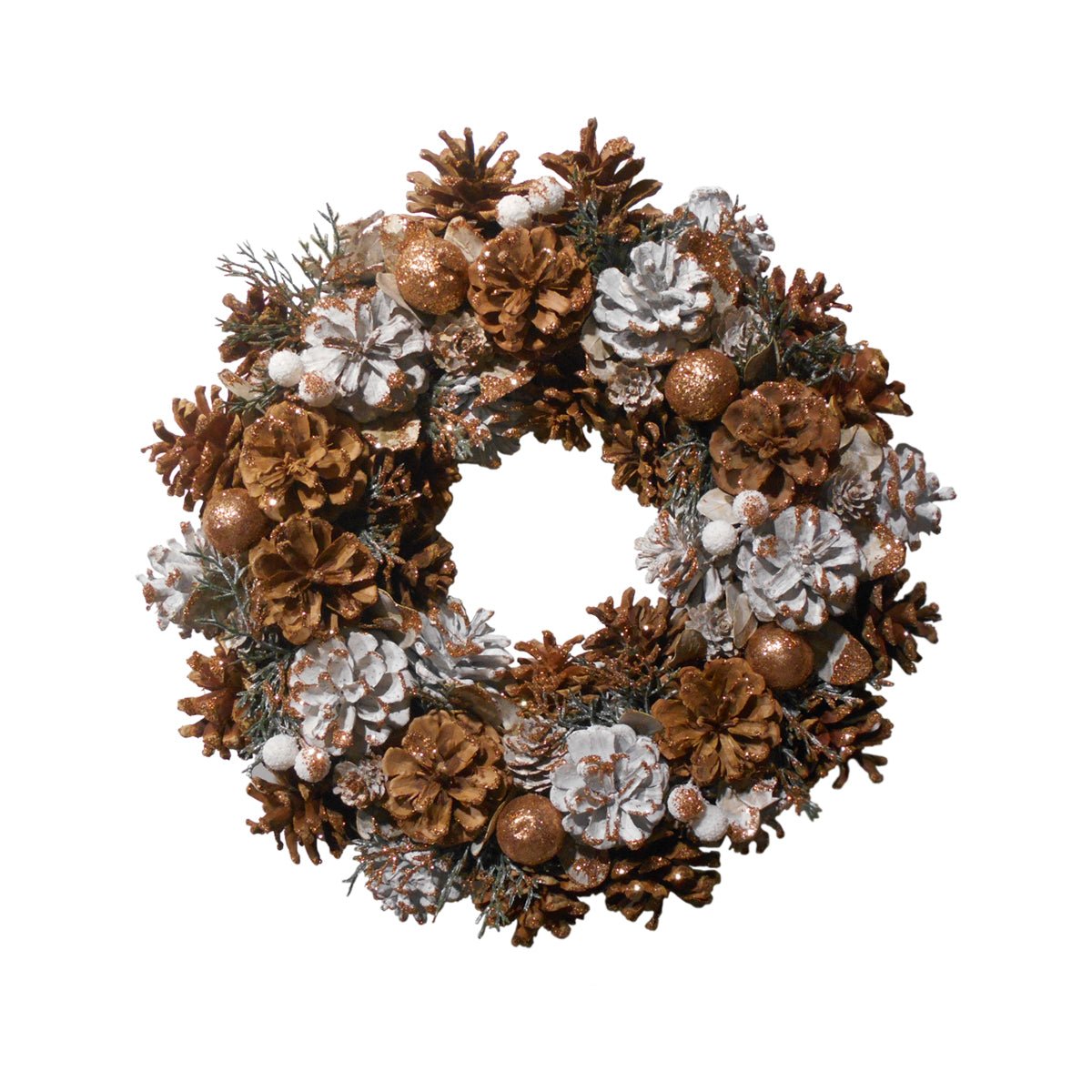 Metallic Woodland Wreath - My Christmas