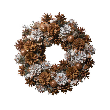 Metallic Woodland Wreath - My Christmas