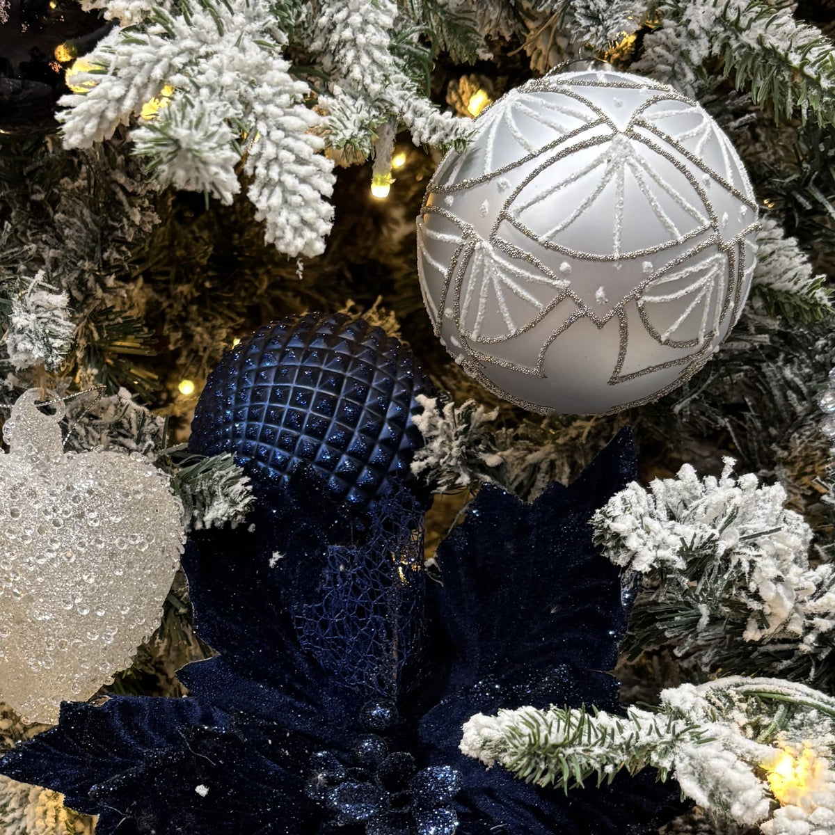 Midnight Blue Durian Bauble - Various Sizes - My Christmas