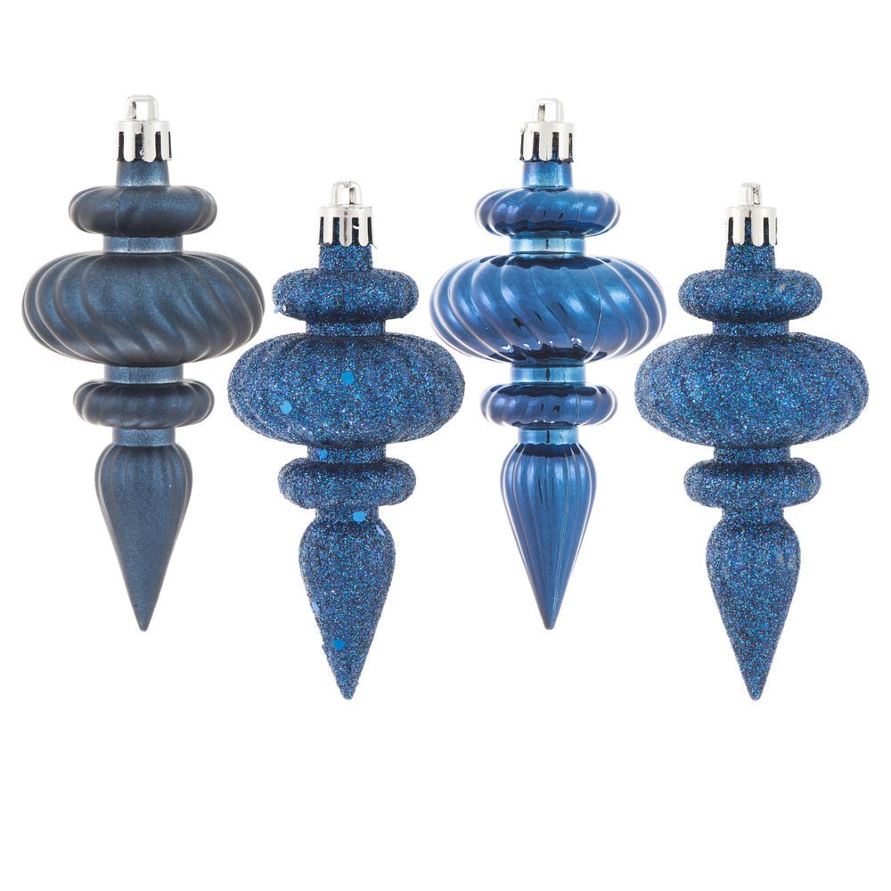 Midnight Blue Finial Ornament - Box of 8 - My Christmas