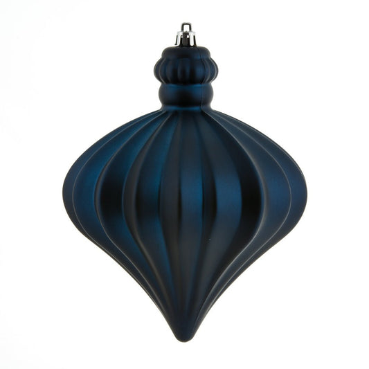 Midnight Blue Matte Onion Ornament - 15cm - My Christmas
