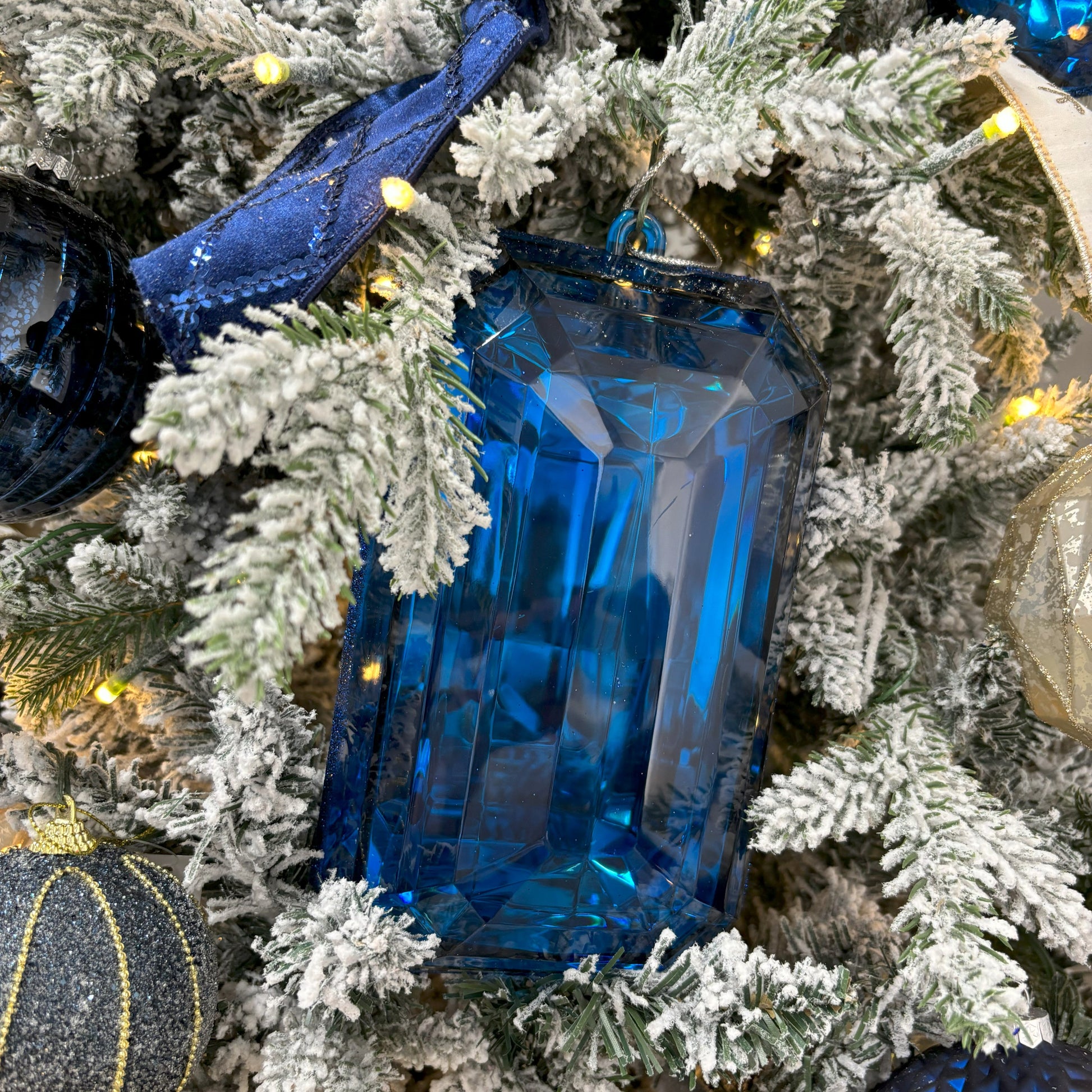 Midnight Blue Rectangle Jewel - My Christmas