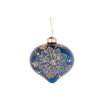 Midnight Lotus Onion Bauble - My Christmas