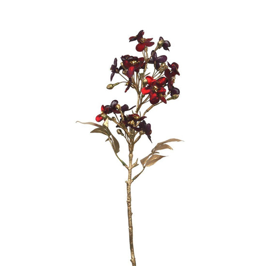 Mini Burgundy Magnolia Spray - My Christmas