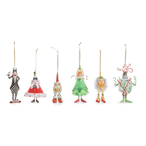 Mini Cat Ornaments - Set of 6 - My Christmas