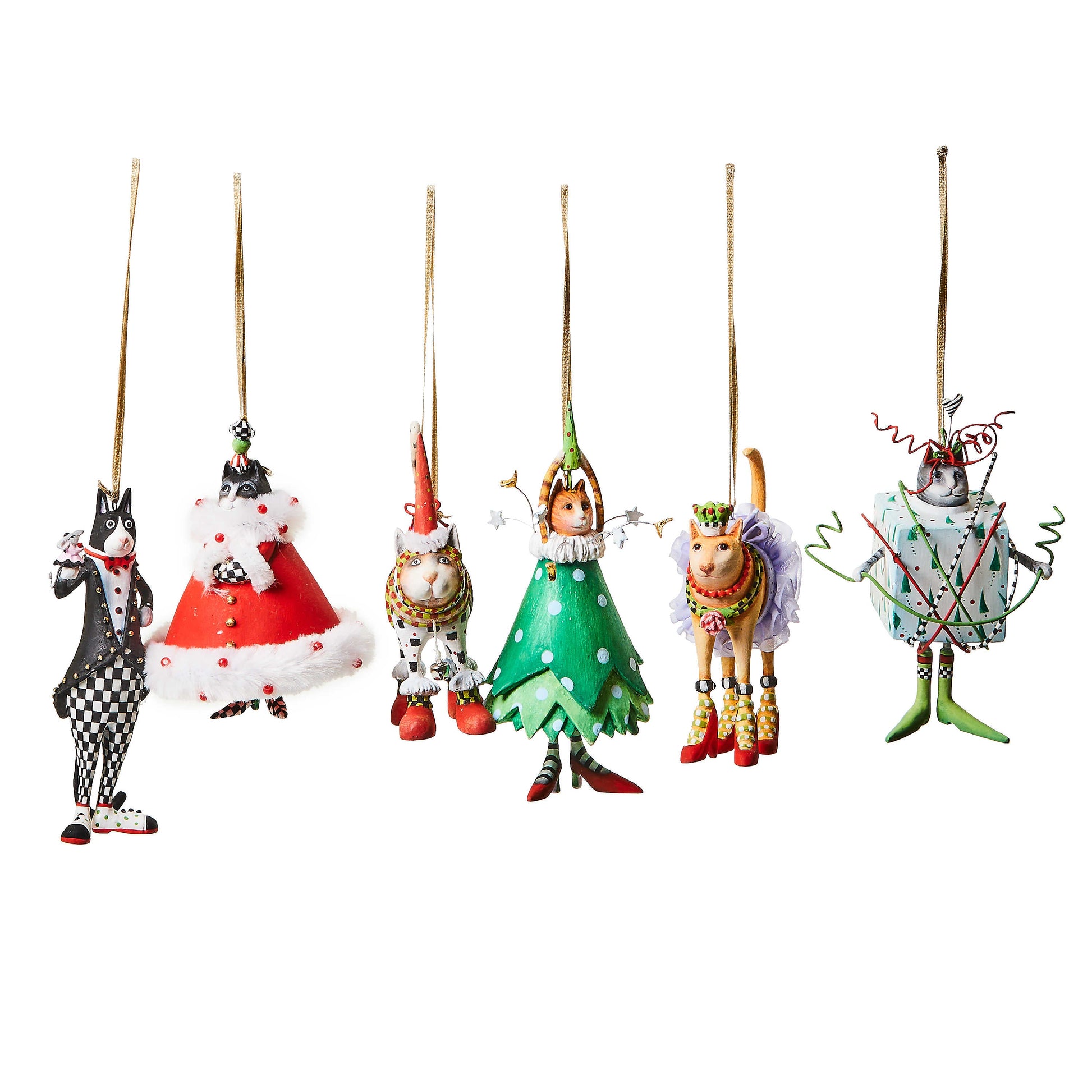 Mini Cat Ornaments - Set of 6 - My Christmas