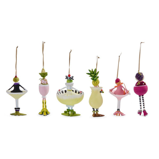 Mini Cocktail Ornaments - Set of 6 - My Christmas
