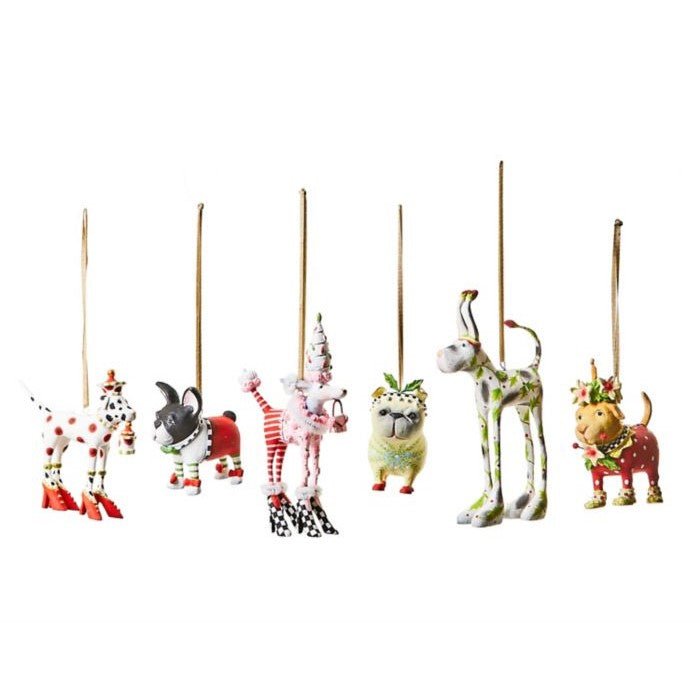 Mini Dog Ornaments - Set of 6 - 2024 - My Christmas