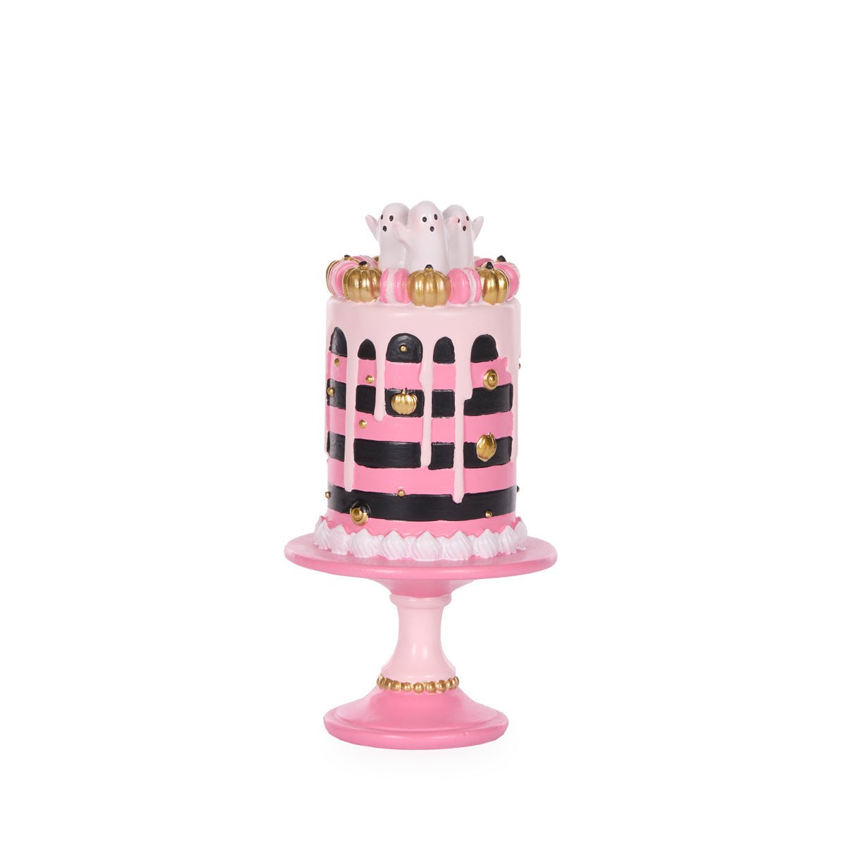 Mini Pink Candy Ghosts Cake - My Christmas