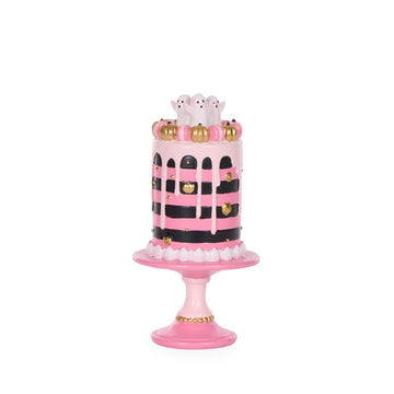 Mini Pink Candy Ghosts Cake - My Christmas