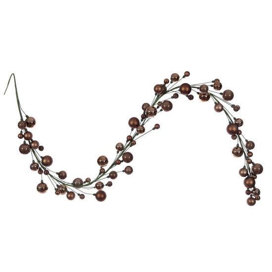 Mocha Bauble Garland - 180cm - My Christmas