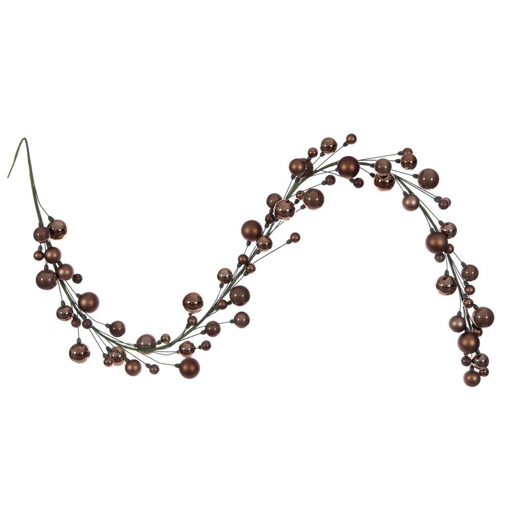 Mocha Bauble Garland - 180cm - My Christmas