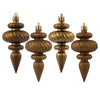 Mocha Finial Ornament - Box of 8 - My Christmas