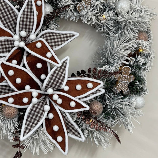 Mocha Gingerbread Wreath - My Christmas