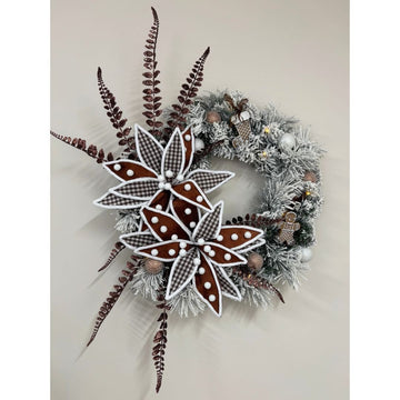 Mocha Gingerbread Wreath - My Christmas