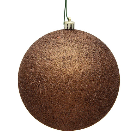 Mocha Glitter Ball - 20cm - My Christmas