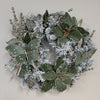 Moss and Pine Flocked Wreath with Butterfly - 60cm - My Christmas