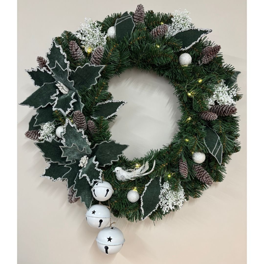 Moss and Pine on Green Wreath - 60cm - My Christmas