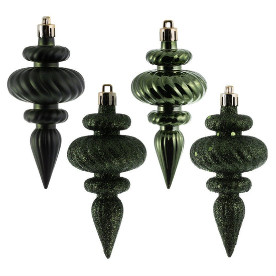 Moss Green Finial Ornament - Box of 8 - My Christmas