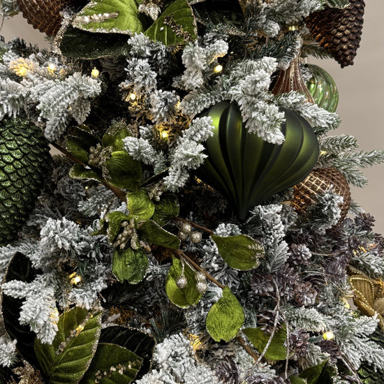 Moss Green Matte Onion Ornament - My Christmas