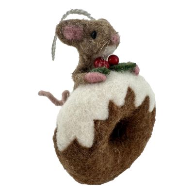 Mouse on Donut Ornament - My Christmas