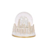Musical White and Gold Village Snow Globe - My Christmas
