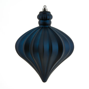Midnight Blue Matte Onion Ornament - 15cm