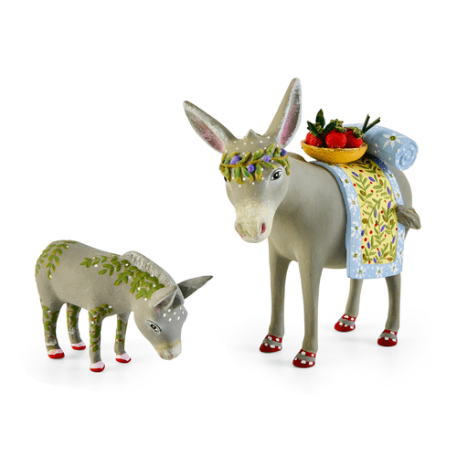 Nativity Mother & Baby Donkey Figures - My Christmas