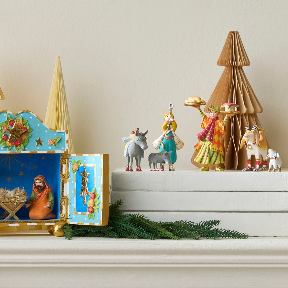 Nativity Mother & Baby Donkey Mini Figures - My Christmas