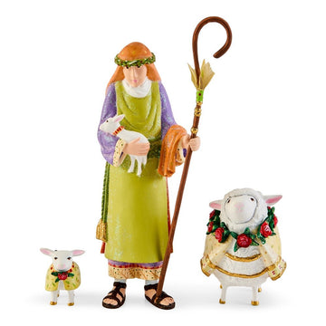Nativity - Shepherd and Sheep Figures - My Christmas