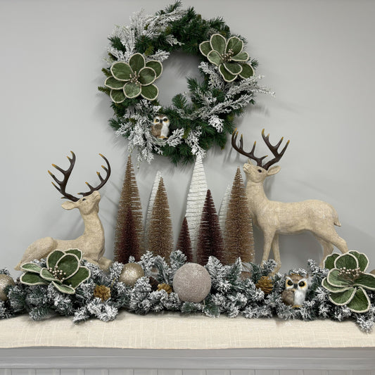 Natural and Champagne Table Runner - My Christmas