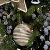 Natural and White Jute Bauble - My Christmas