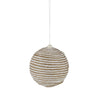 Natural and White Jute Bauble - My Christmas