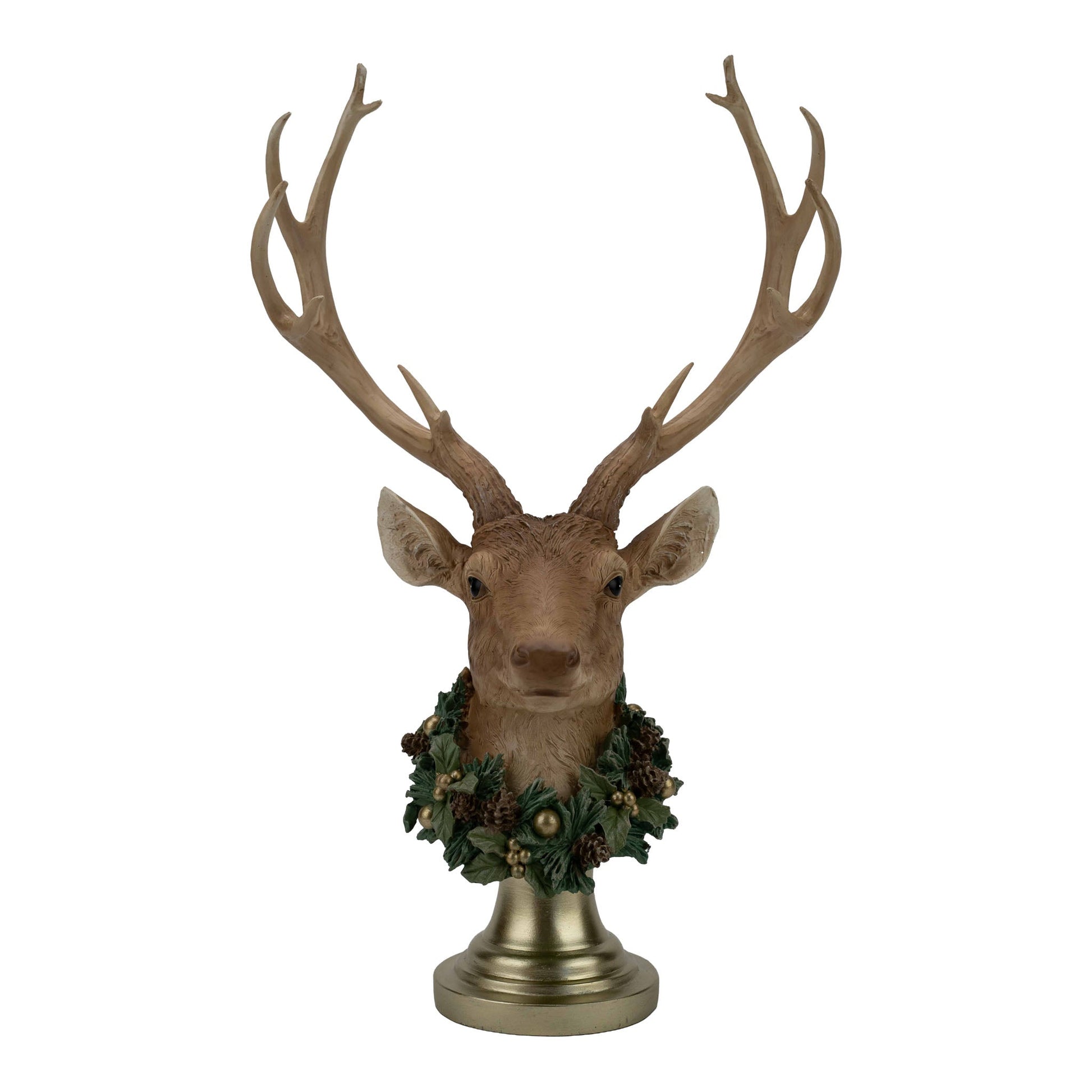Natural Deer Bust - My Christmas